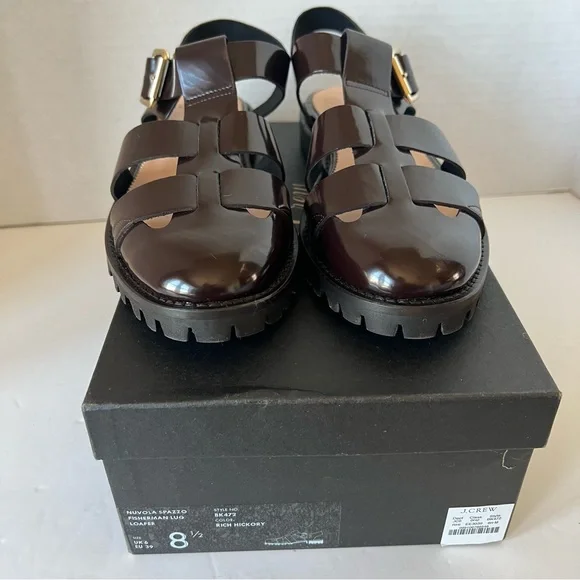 J. Crew Black Sandals with Gold Buckle - Picture 6 of 6